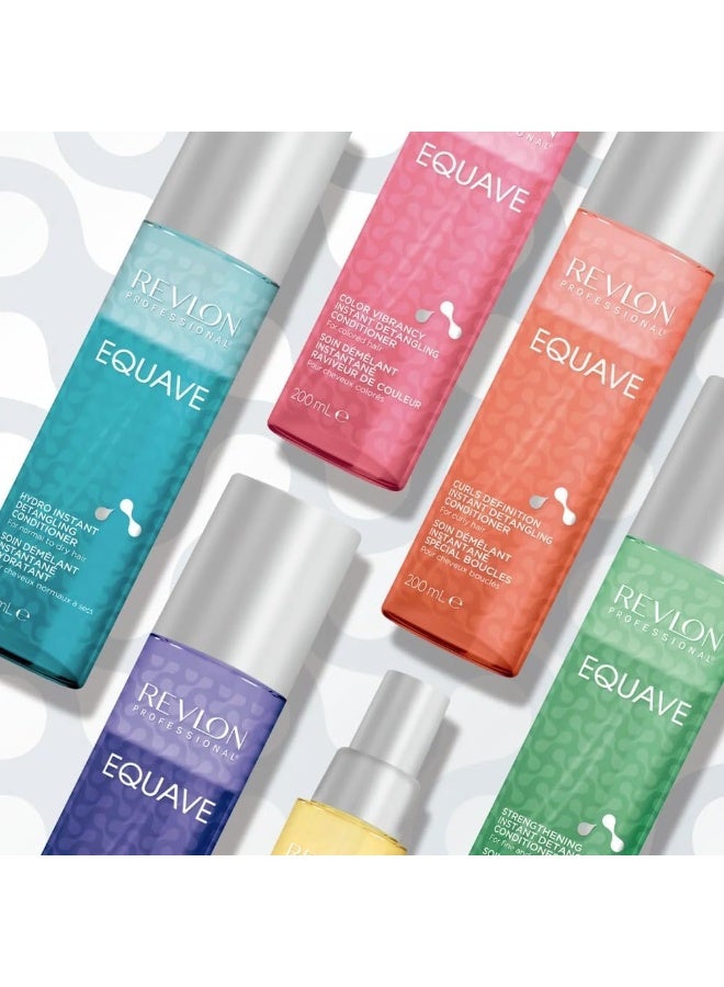 REVLON PROFESSIONAL Equave Strengthening Instant Detangling Conditioner, 200 ml, Detangling Leave in Spray Conditioner for Fine & Brittle Hair, 2-Phase Hair Care with Heat Protection - Image 5